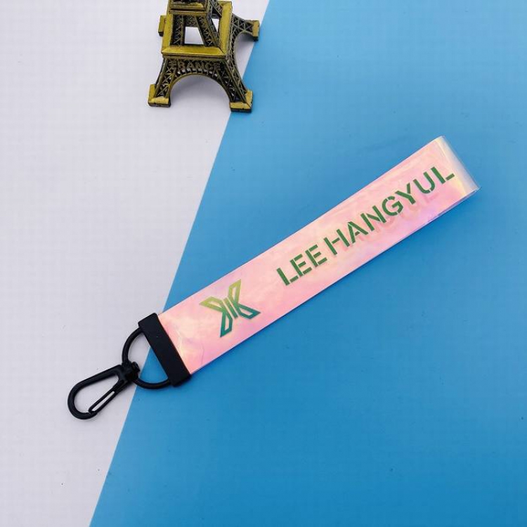 X ONE Official concert Same paragraph Lee Hangyul Colorful transparent name lanyard 10G 14X2.5CM price for 5 pcs