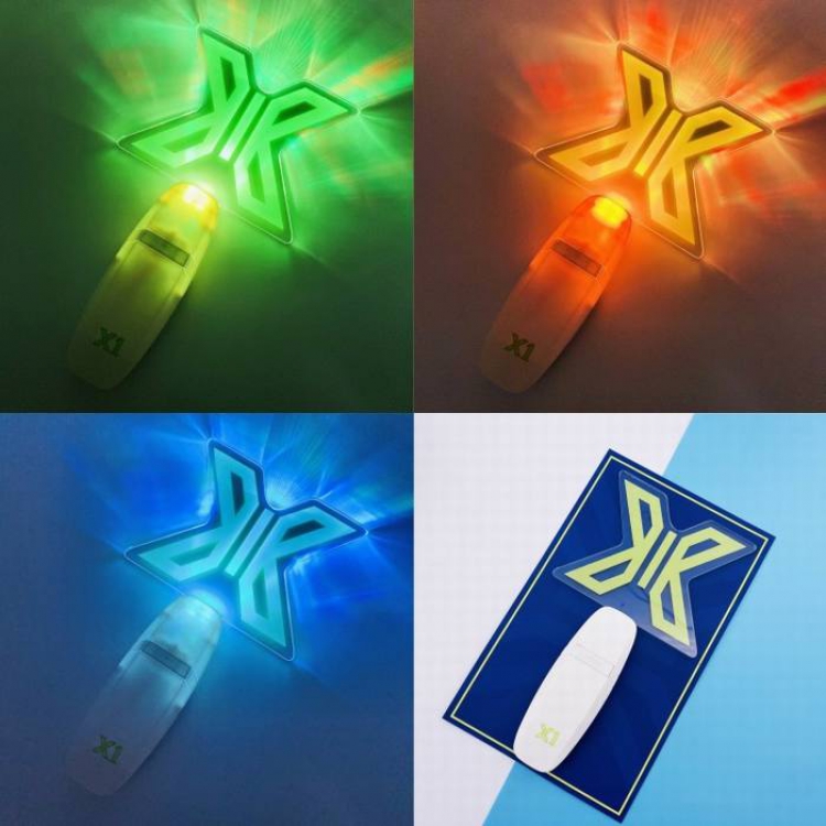 X ONE Official concert section Same paragraph Light stick hand light Three color transformations (7th battery) 13X22.5CM