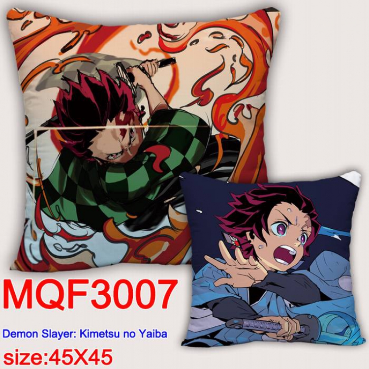 Demon Slayer Kimets Double-sided full color pillow dragon ball 45X45CM MQF 3007