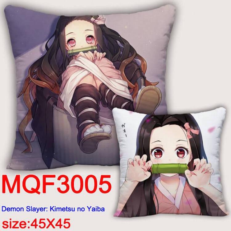 Demon Slayer Kimets Double-sided full color pillow dragon ball 45X45CM MQF 3005