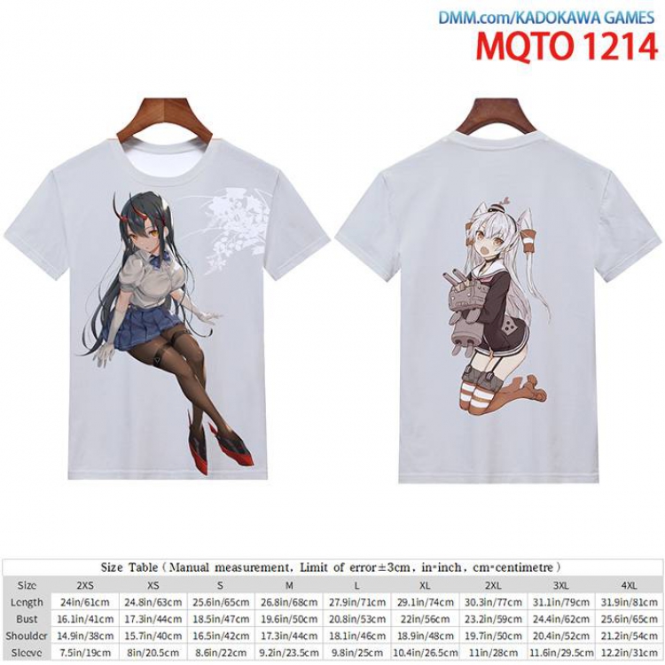 Kantai Collection Full color short sleeve t-shirt 9 sizes from 2XS to 4XL MQTO-1214
