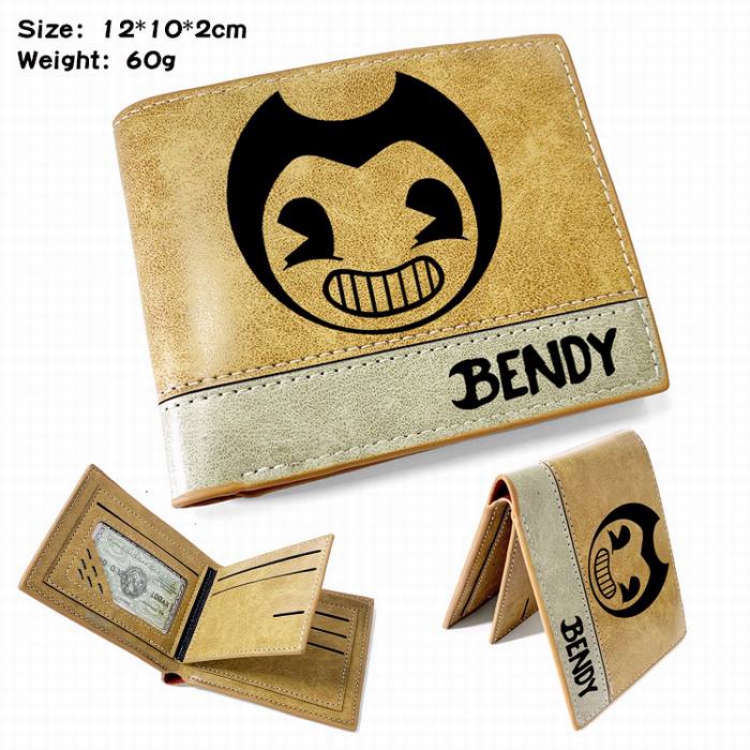 Bendy-1 Anime high quality PU two fold embossed wallet