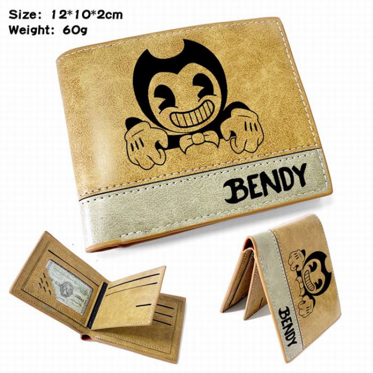 Bendy-3 Anime high quality PU two fold embossed wallet