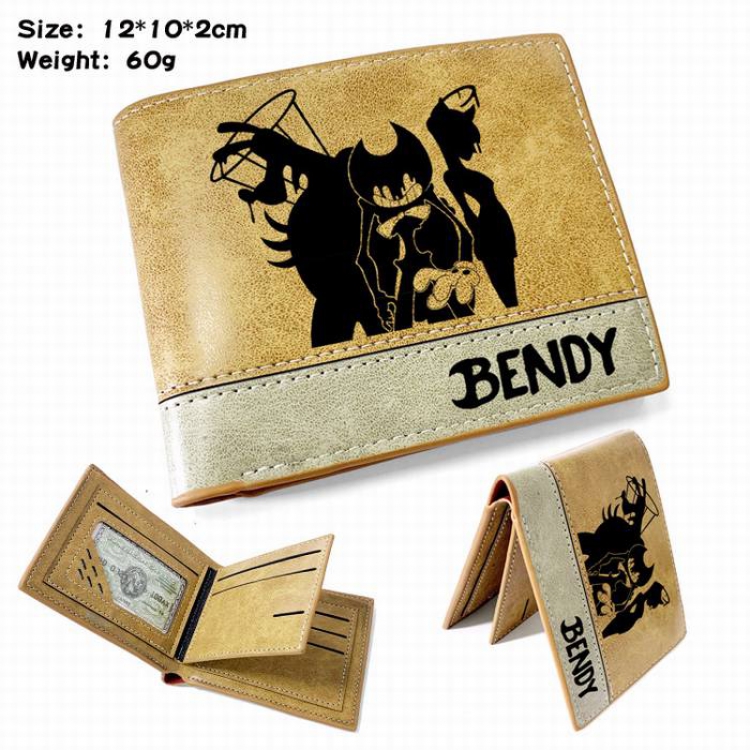 Bendy-4 Anime high quality PU two fold embossed wallet