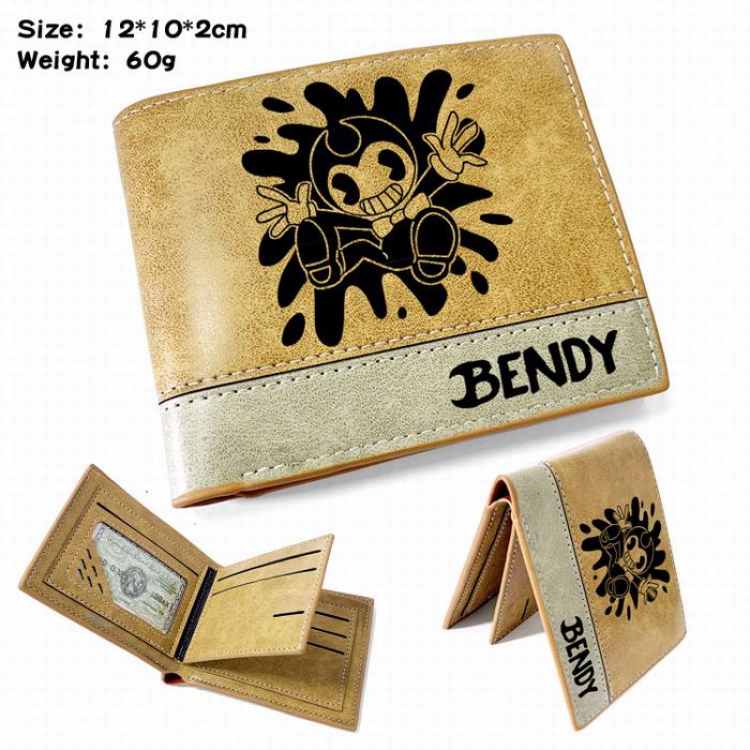 Bendy-2 Anime high quality PU two fold embossed wallet