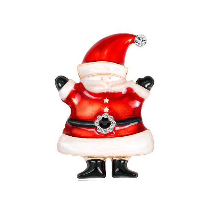 Christmas series Santa Claus  Badge badge brooch  3.3X4.8CM 17G price for 6 pcs