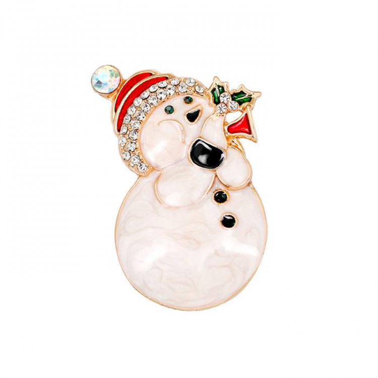 Christmas series Snowman Badge badge brooch 4.2X4.6CM 16G price for 6 pcs Style A