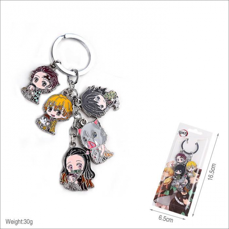 Demon Slayer Kimets Skewered keychain pendant Style B