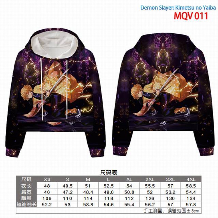 Demon Slayer Kimets Full color printed hooded pullover sweater 9 sizes from XXS to 4XL MQV 011