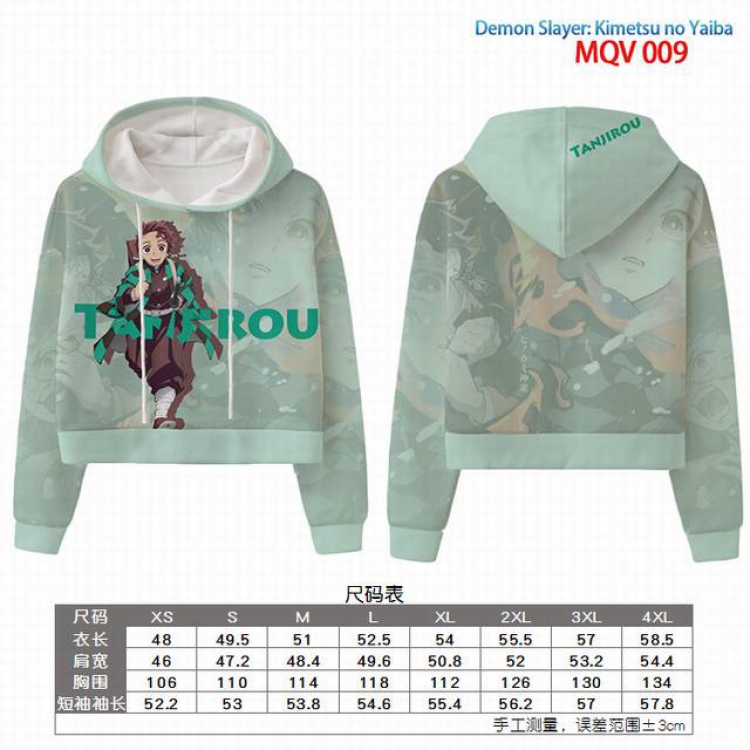 Demon Slayer Kimets Full color printed hooded pullover sweater 9 sizes from XXS to 4XL MQV 009