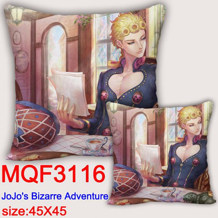 JoJos Bizarre Adventure Double-sided full color pillow dragon ball 45X45CM MQF 3116-1