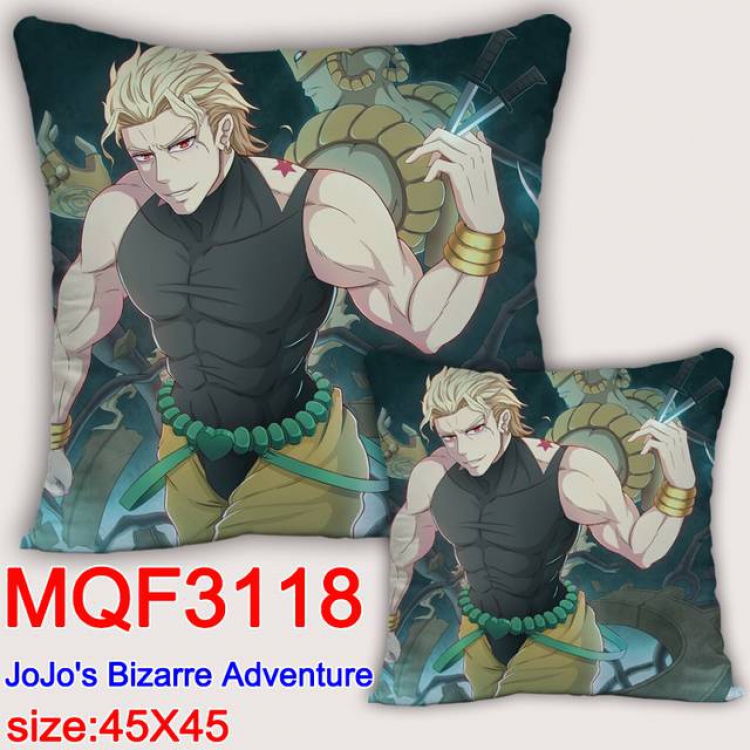 JoJos Bizarre Adventure Double-sided full color pillow dragon ball 45X45CM MQF 3118-1