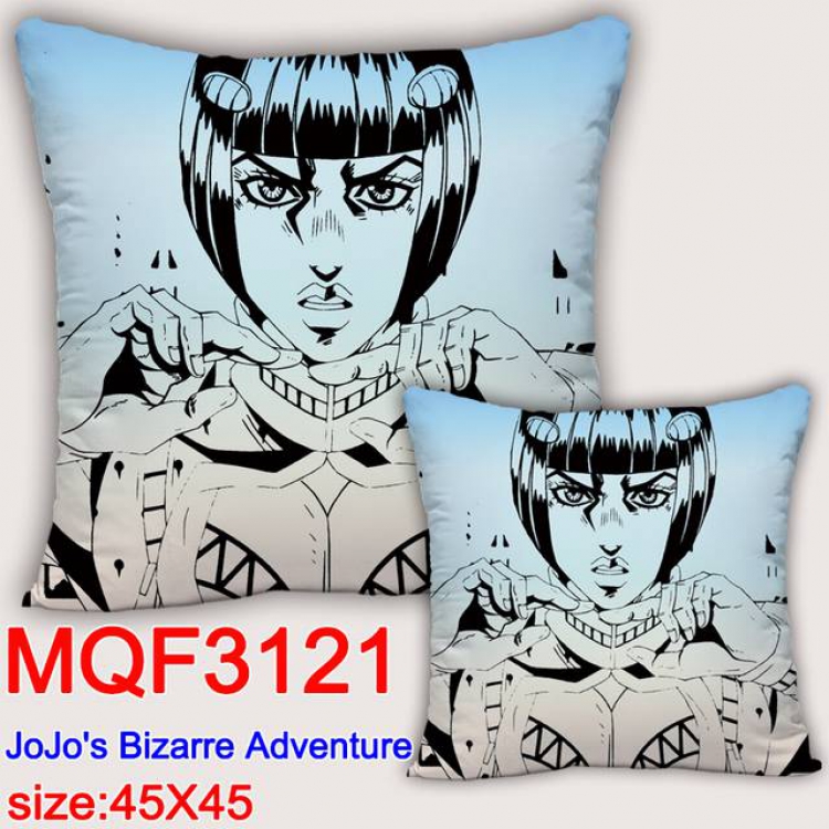 JoJos Bizarre Adventure Double-sided full color pillow dragon ball 45X45CM MQF 3121-1