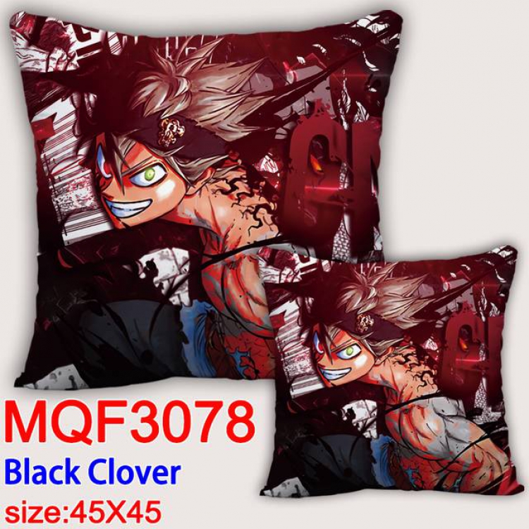 Black Clover Double-sided full color pillow dragon ball 45X45CM MQF 3078-1