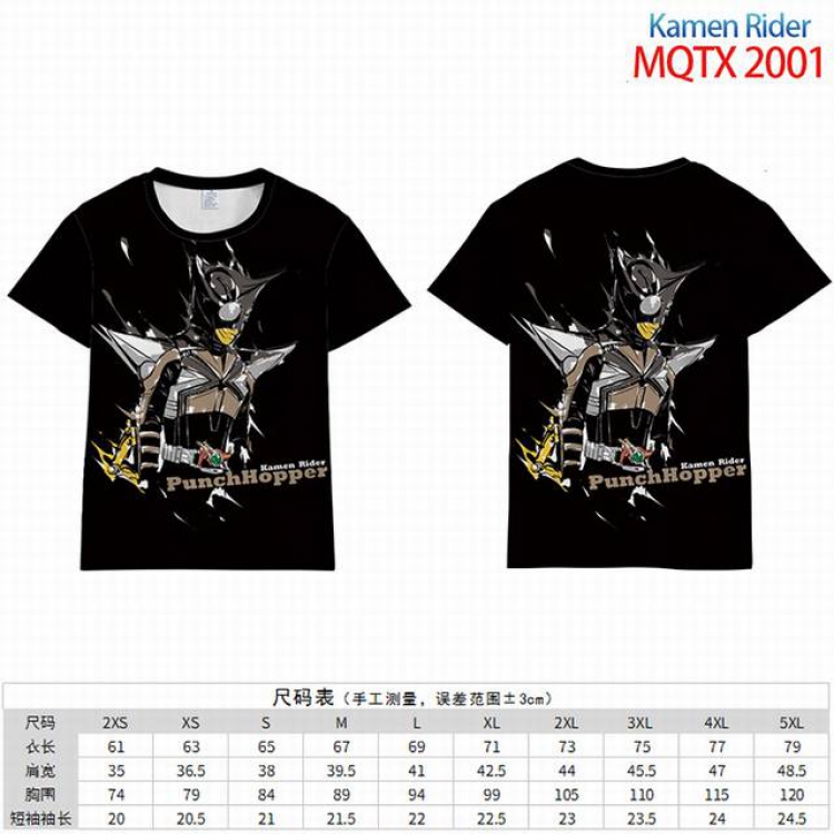 Kamen Rider Full color short sleeve t-shirt 10 sizes from 2XS to 5XL MQTX-2001