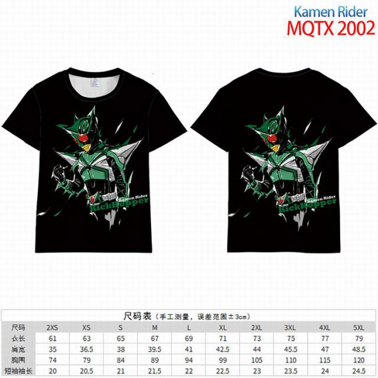 Kamen Rider Full color short sleeve t-shirt 10 sizes from 2XS to 5XL MQTX-2002