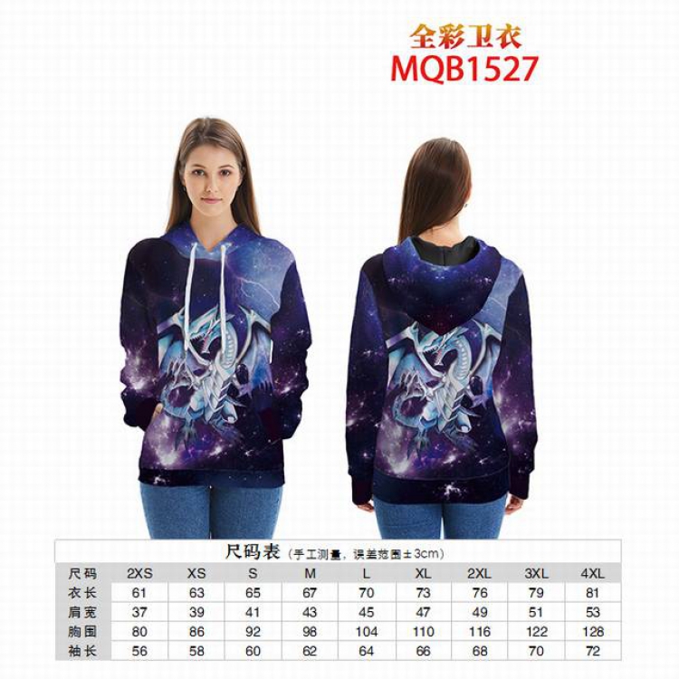 Yugioh Full color zipper hooded Patch pocket Coat Hoodie 9 sizes from XXS to 4XL MQB1527