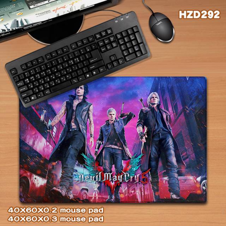 Devil May Cry Game rubber Desk mat mouse pad 40X60CM HZD-292