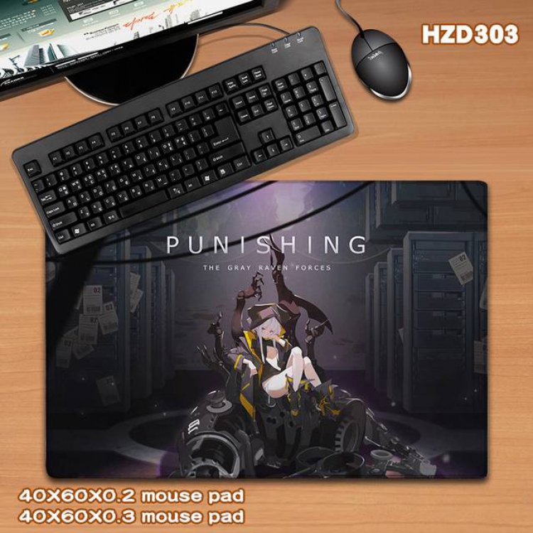Punishing Game rubber Desk mat mouse pad 40X60CM HZD-303