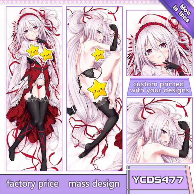 Gothic Delusion Game double-sided satin fabric and other body pillows 50X150CM YCDS477