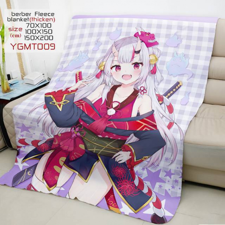 YouTuber Anime double-sided printing super large lambskin blanket 150X200CM YGMT009