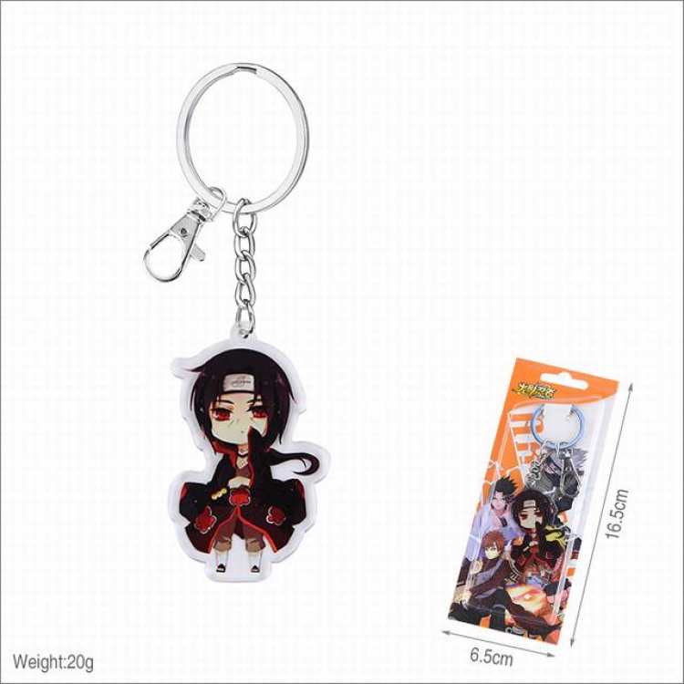 Naruto Uchiha Itachi Acrylic keychain pendant price for 5 pcs