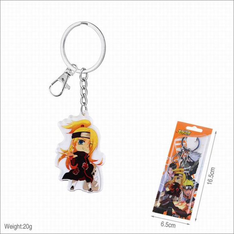 Naruto Deidara Acrylic keychain pendant price for 5 pcs