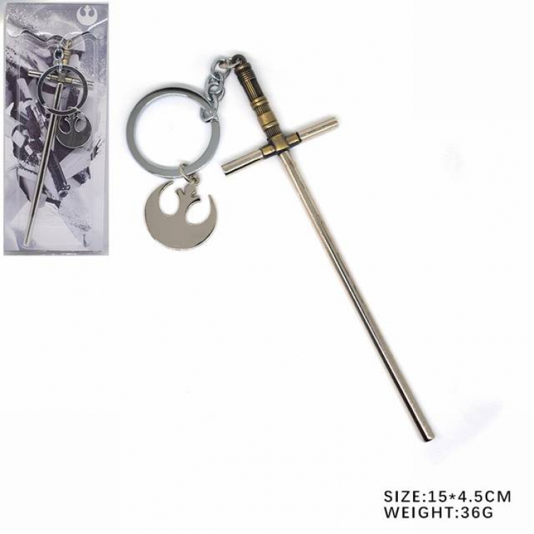 Star WarsMetallic color sword Keychain pendant