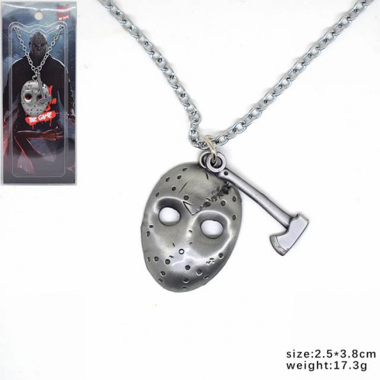 The Black Friday Mask Necklace pendant