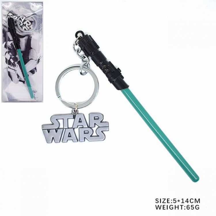 Star Wars Green sword Keychain pendant