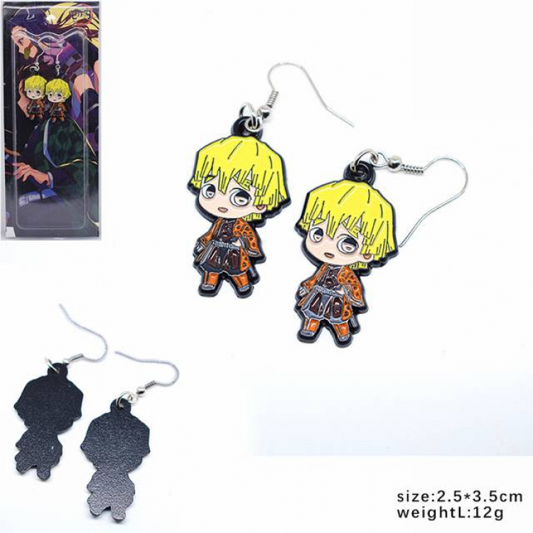 Demon Slayer Kimets Agatsuma Zenitsu Earring pendant jewelry