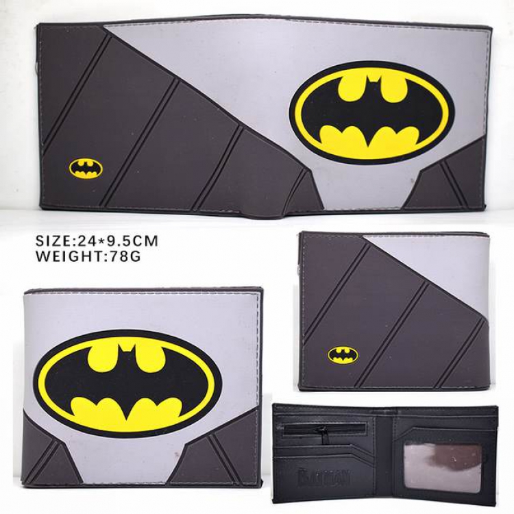Batman Short two fold silicone wallet