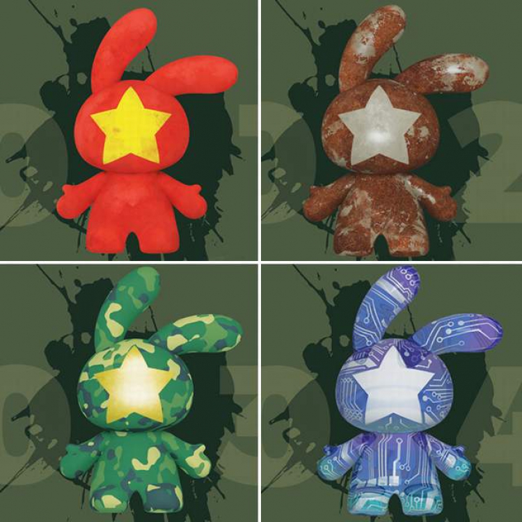 Punny Made in China series Blind box Tide play rabbit Boxed Figure Decoration Model 80MM a box of 3
