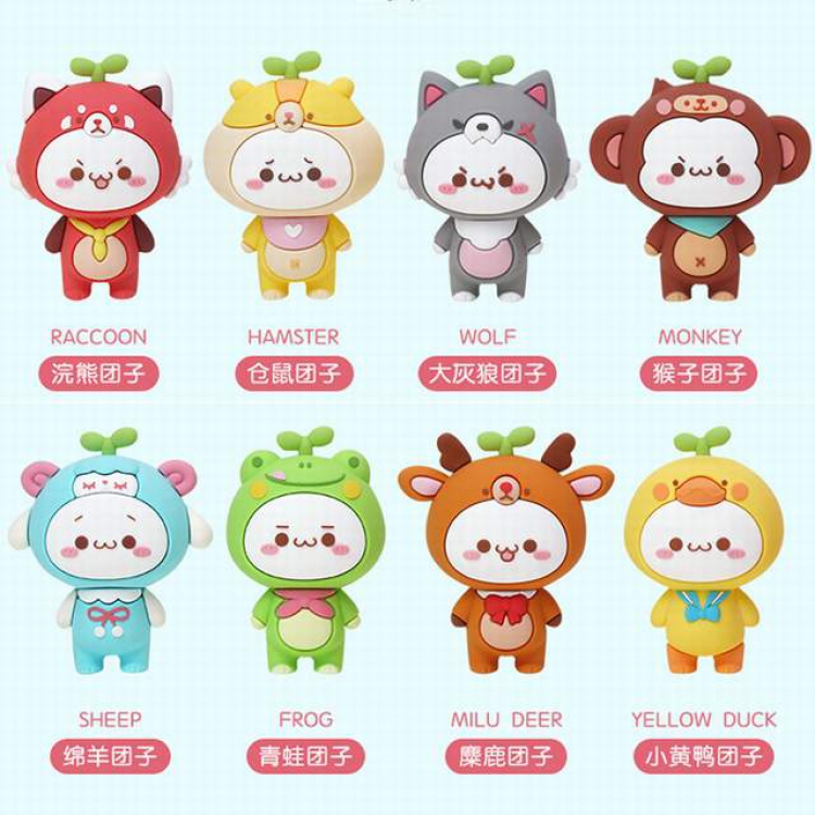 Animal assembly series Blind box Boxed Figure Decoration Model a box of 8