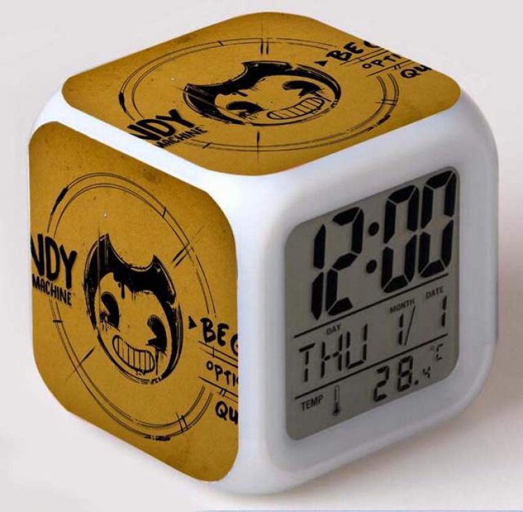 Bendy and the Ink Macheine-4 Colorful Mood Discoloration Boxed Alarm clock
