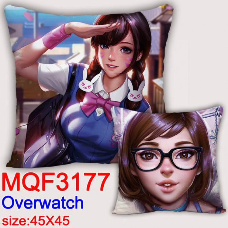 Overwatch Double-sided full color pillow dragon ball 45X45CM MQF 3177