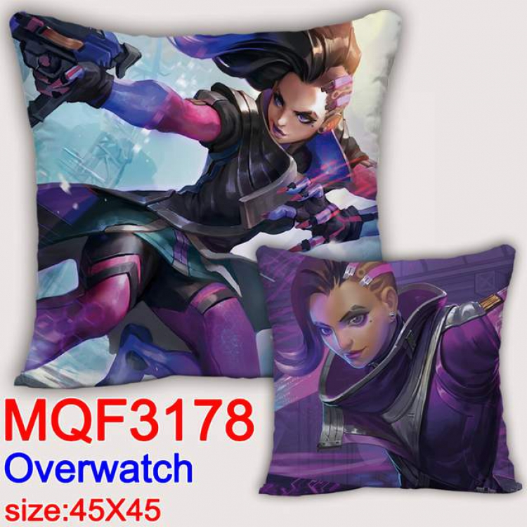 Overwatch Double-sided full color pillow dragon ball 45X45CM MQF 3178