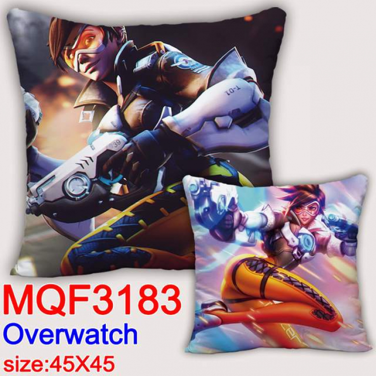 Overwatch Double-sided full color pillow dragon ball 45X45CM MQF 3183