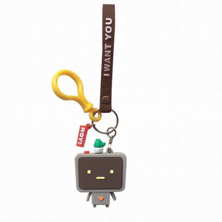 ROY6 Cartoon Soft glue keychain pendant a set price for 5 pcs Style E