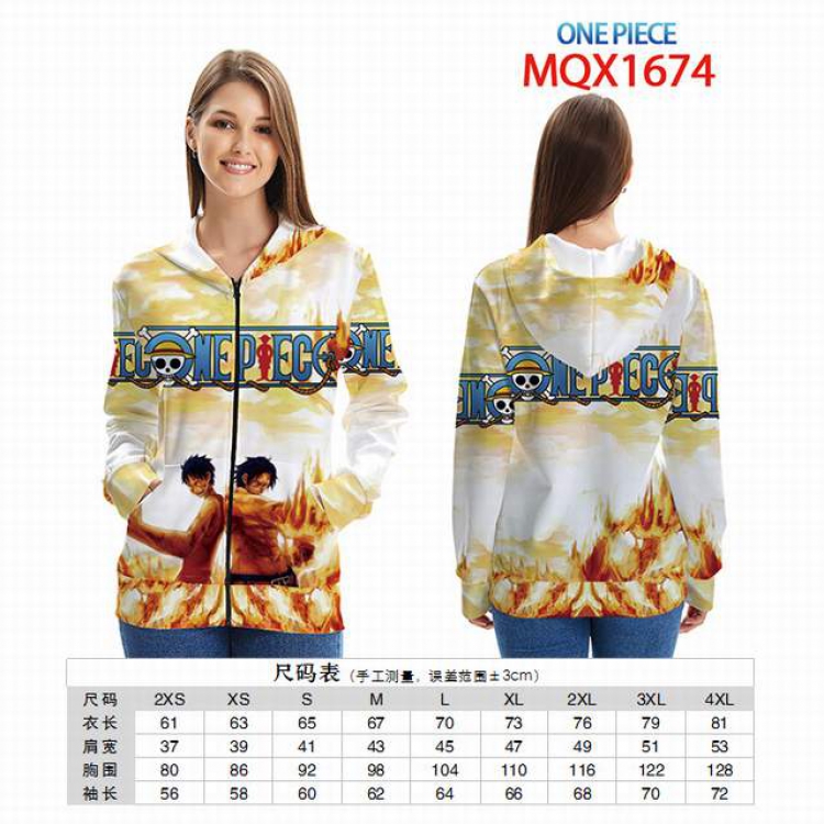 One Piece Full color zipper hooded Patch pocket Coat Hoodie 9 sizes from XXS to 4XL MQX 1674