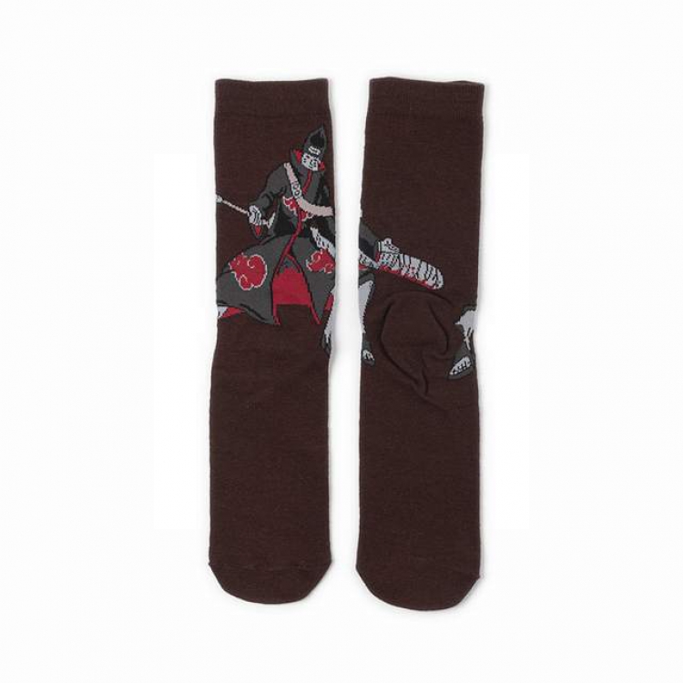 Naruto Hoshigaki Kisame Anime cartoon socks combed cotton neutral socks straight socks price for 5 pairs