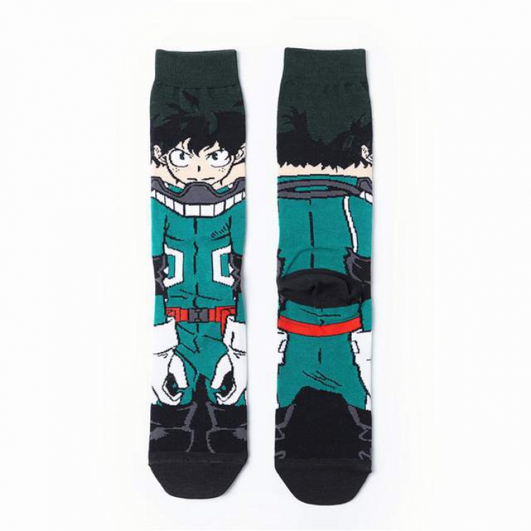 My Hero Academia Midoriya Izuku Anime cartoon socks combed cotton neutral socks straight socks price for 5 pairs