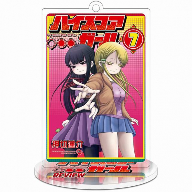 High Score Girl Ⅱ Rectangular Small Standing Plates acrylic keychain pendant 8-9CM Style E