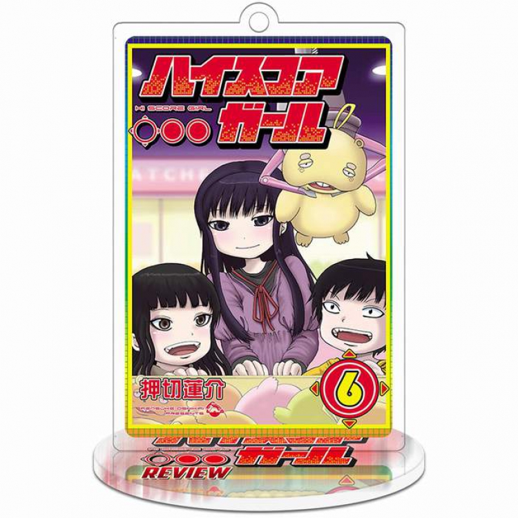 High Score Girl Ⅱ Rectangular Small Standing Plates acrylic keychain pendant 8-9CM Style D