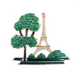 The Eiffel Tower green Badge b...