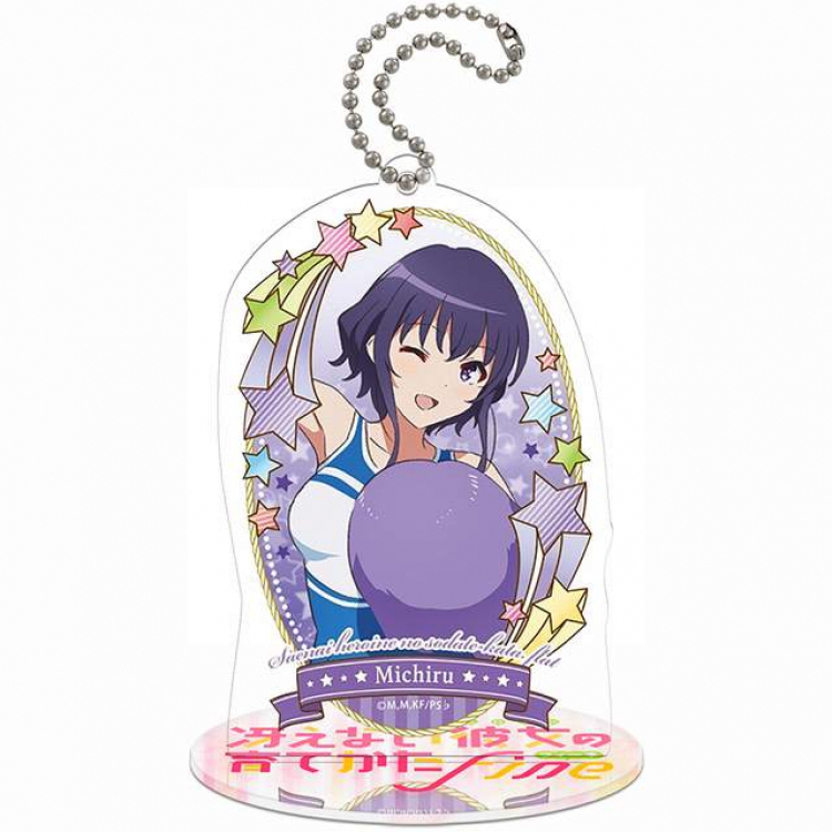 Saenai Heroine No Sodatekata Katou Megumi Q version soma Small Standing Plates Acrylic keychain pendant 8-9CM Style E