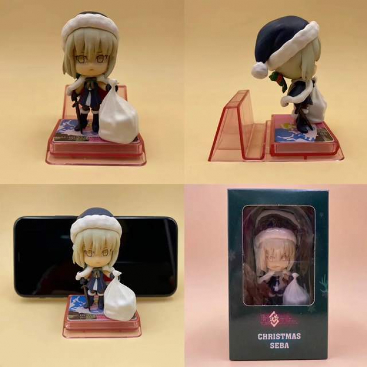 Fate Stay Night Mobile phone holder Boxed Figure Decoration Model 7X8.5X12CM 100G