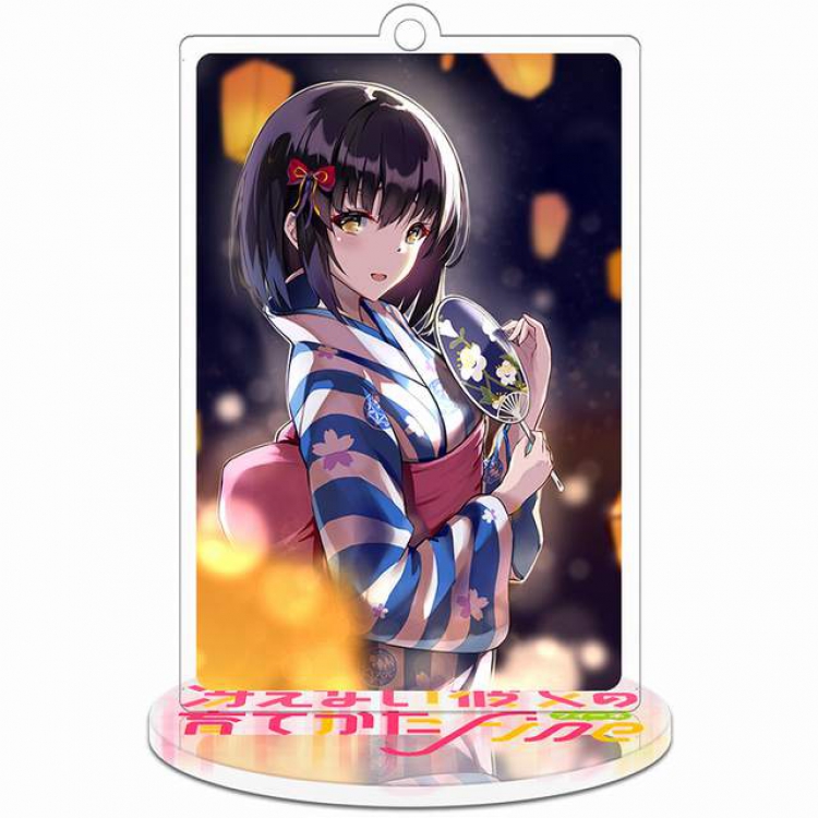 Saenai Heroine No Sodatekata Katou Megumi Katou Megumi Rectangular Small Standing Plates acrylic keychain pendant 8-9CM 