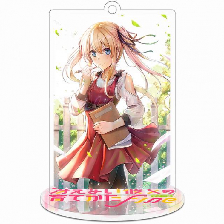 Saenai Heroine No Sodatekata Rectangular Small Standing Plates acrylic keychain pendant 8-9CM Style C