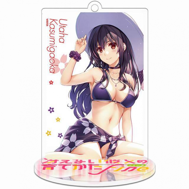 Saenai Heroine No Sodatekata Katou Megumi Kasumigaoka Utaha Rectangular Small Standing Plates acrylic keychain pendant 8